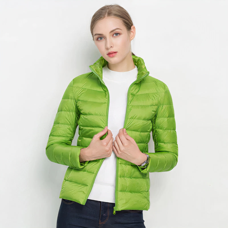 Ilse chaqueta acolchada ligera con cuello alto