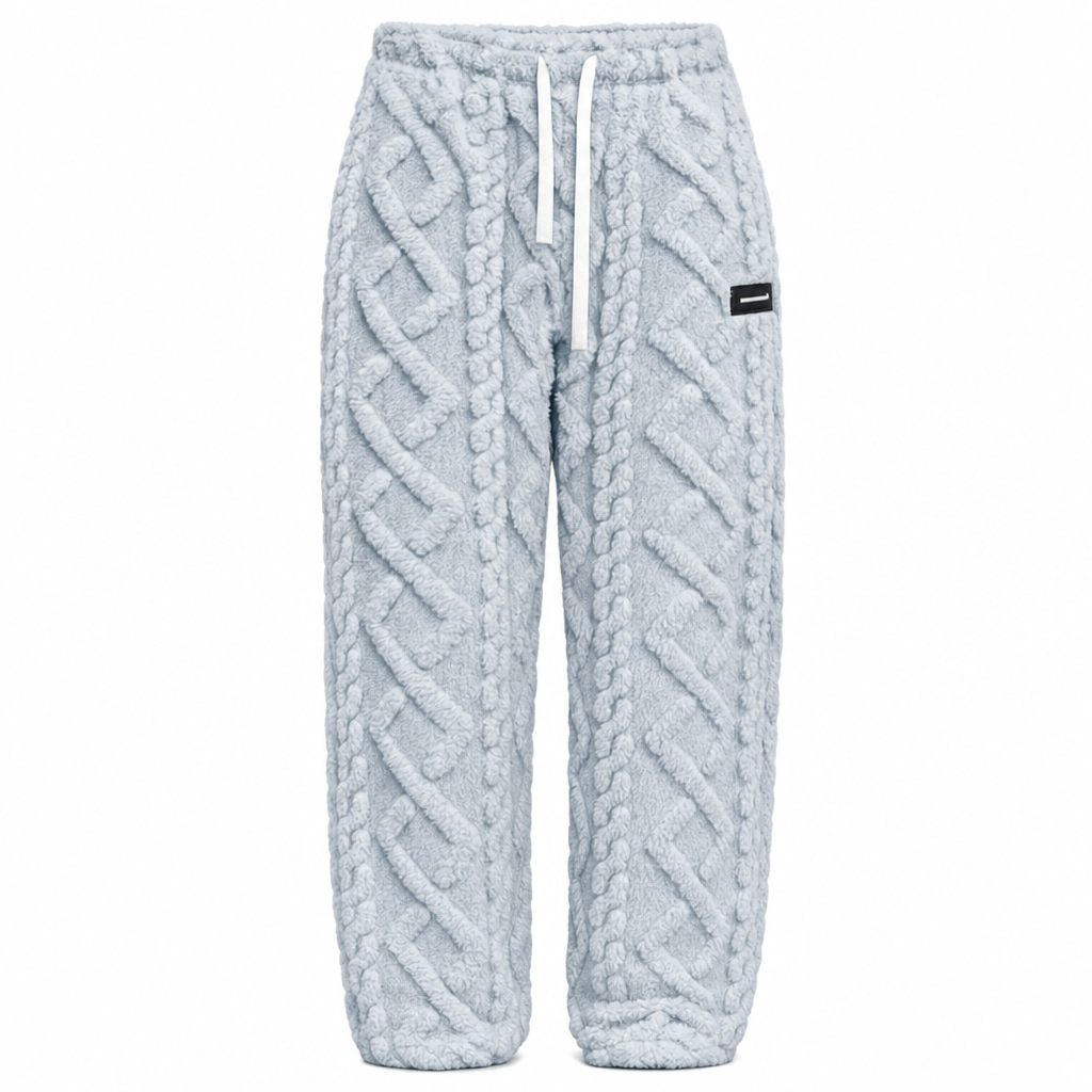 Pantalón Cálido de Estar por Casa con Forro de Franela - Gris